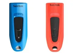 Sandisk ULTRA USB 3.0 USB Stick 32GB Duo Pack Blauw/rood