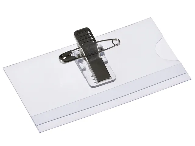 Badge Met Clip En Speld 40x75mm