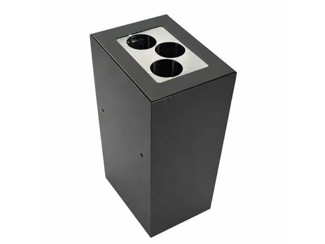 Modulaire afvalscheidingsunit 60 liter Mat Zwart