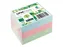 UPM notes 75x75 pastel assorti pak 6x 100 vel blauw, groen, roze