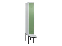 locker met bank,HxBxD 2120x300x815mm,1vak,vak B 300mm,cil.-slot