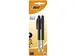 Balpen Bic M10 medium zwart blister à 2 stuks