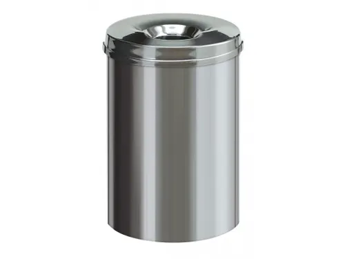 Vlamdovende papierbak 30 Liter RVS