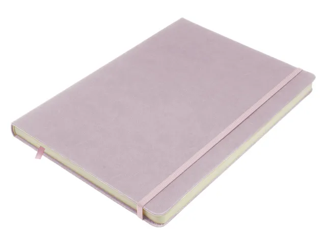 Schetsboek Kangaro A4 violet PU HC 80 blad 140gr roomwit met elastiek