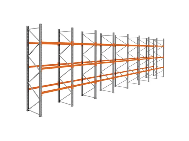 palletstelling,basis+7xaanbouw,HxBxD 3990x15500x1100mm,vakl. 3000kg