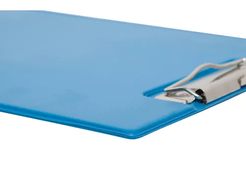 Klembordmap MAUL A4 staand met penlus PVC neon lichtblauw