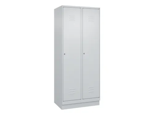 locker,HxBxD 1950x800x500mm,2vak,vak B 400mm,cil.-slot,sokkel