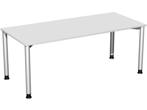 Bureau 4-Poot Ronde Buis Hxbxd 680-800X1800X800Mm Lichtgrijs