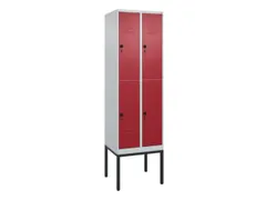 dubbeldekse locker,HxBxD 2120x600x500mm,2x2vak.,vak B 300mm