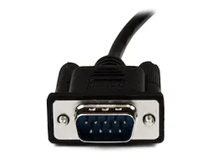 1m zwarte DB9 RS232 seriële nullmodemkabel F/M - 5