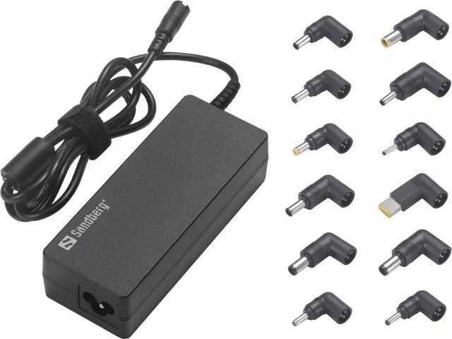 135-78 SANDBERG Laptop AC EU+UK Adapter 90 W zwart