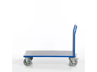 Platformwagen 1000kg Laadvlak Lxb 1200x800mm 1 Kopwand Ral 5010 - 7