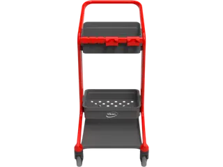 Vikan HyGo Mobile Cleaning Station Rood - 2