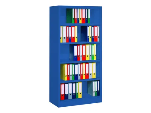 kantoorstelling,HxBxD 1950x1000x400mm,4xStalen bodem,RAL5010