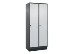 locker,HxBxD 1950x800x500mm,2vak,vak B 400mm,draaigrendel,sokkel