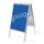 Stoepbord A1 complete set met print "WELKOM" Blauw