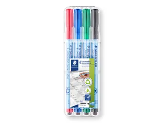 Viltstift Staedtler Lumocolor 305 non permanent correctable M ass 4st - 2