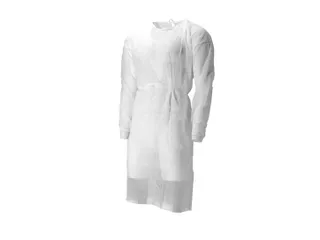 Pp Non Woven Isolatieschort Wit Latex Vrij Regular Weight 100 Stuks - 3