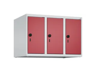 opzetkast,v. locker,3vak.,vak B 250mm,HxBxD 500x750x500mm,vleugeldeur - 1
