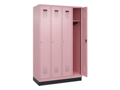locker,HxBxD 1950x1200x500mm,4vak,vak B 300mm,cil.-slot,sokkel