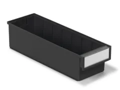 ESD-stellingbak,HxBxD 100x132x400mm,PP,zwart