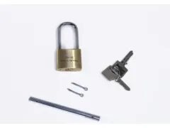 hangslot,v. IBC-trechters,m. sleutels,bevestigingsmateriaal