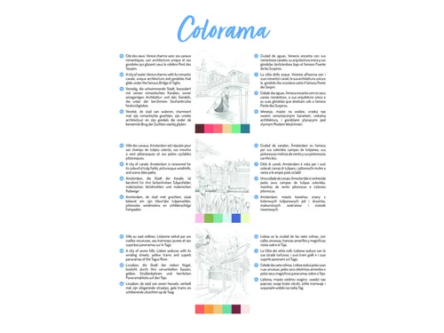 Kleurboek Clairefontaine Odelia A4 Steden