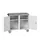 montagetafel 980x1050x600mm linoleumblad 2 kasten front RAL7035