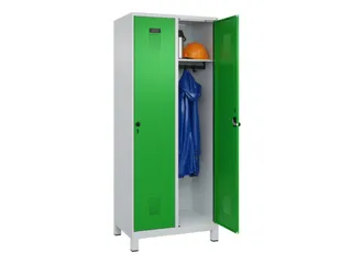 locker,HxBxD 1950x800x500mm,2vak,vak B 400mm,draaigrendel,voeten - 1