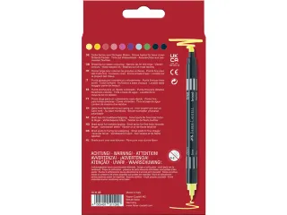 viltstiften Faber-Castell Duo neon kleuren in etui a 10 stuks - 2