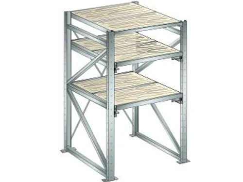 uittrekstelling voor zware lasten,HxBxD 2000x1290x1260mm,vaklast 800kg