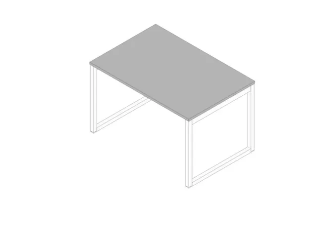 bureau,HxBxD 730x1200x800mm,blad grijs,sledeframe wit