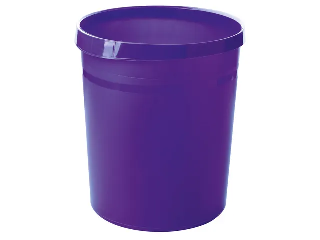 Corbeille à papier HAN Grip avec rebord 18 litres Trend Colour Violet
