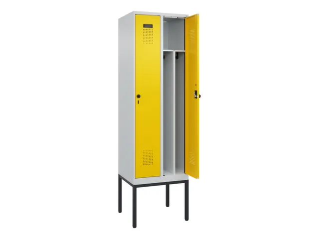 locker voor scheiding van kleding,HxBxD 2120x600x500mm,2vak