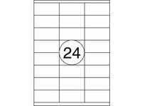 Etiket Rillstab 70x35mm Wit