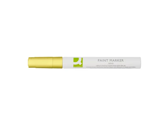 Q-CONNECT Paintmarker op oliebasis ronde punt 2-3mm Goud