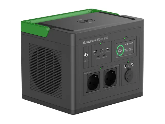 SE OffGrid Portable Power Station 730 - Li-Ion accu, LCD, 2x stopconta