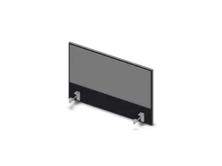 opzetpaneel bureau aanbouw zijkant CC-zwart BN8078-grijs 800mm - 1
