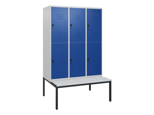 Dubbeldekse dekenkist,HxBxD 1950x1200x815mm,3x2vak.,vak B 400mm