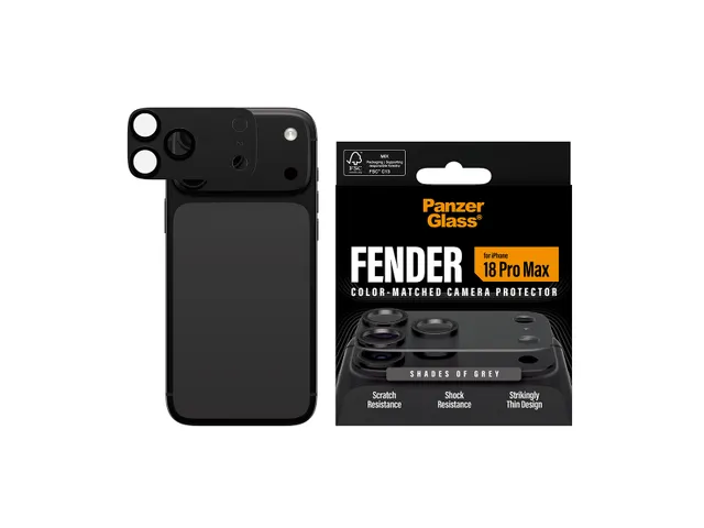 PanzerGlass Fender Camera Lens Protector Shades of Grey iPhone 18 P
