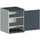 kast met geperforeerde platen,HxBxD 800x650x650mm,2xStalen bodem