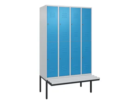 Dubbeldekse dekenkist,HxBxD 2120x1200x815mm,4x2vak.,vak B 300mm