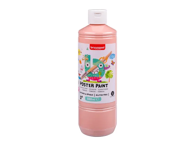 Plakkaatverf Bruynzeel fles à 500ml beige roze