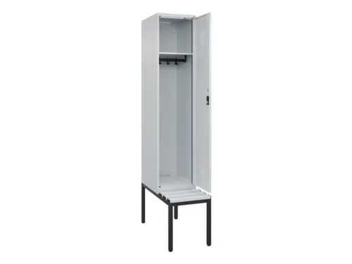 locker met bank,HxBxD 2120x400x815mm,1vak,vak B 400mm,cilinderslot
