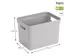 Sigma Home opbergbox 18L grijs - 35x24,6x24,3cm
