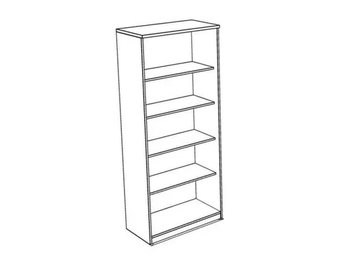 kantoorstelling,HxBxD 1895x800x445mm,Bl-wit