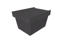 Herbruikbare containers HxLxB 240x410x300mm 18l PP-regeneraat zwart