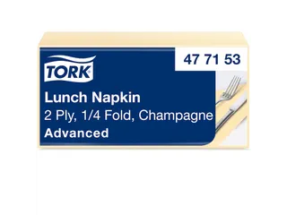 Tork 477153 Lunchservet Advanced Champagne 33x33cm - 1