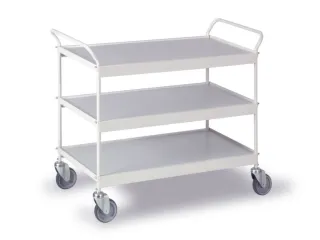 Universele Wagen 150kg Laadvl. Lxb 990x500mm 3 Etages Puurwit - 1