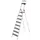 staande trap,8 XXL treden,treden/platform zwart,Stand H 1,72m